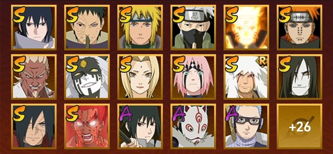 火影忍者V9 1S忍 1A忍 1忍 1S碎片 1通灵 100W内战力 前100名 见习