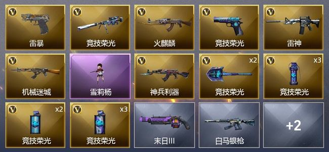 穿越火线（CF）17V武器 1V角色 4皮肤 可排位 新锐