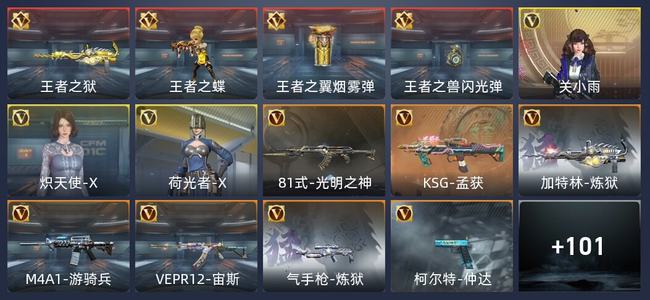 穿越火线：枪战王者4王者 112英雄武器 3英雄角色 242万化 新锐