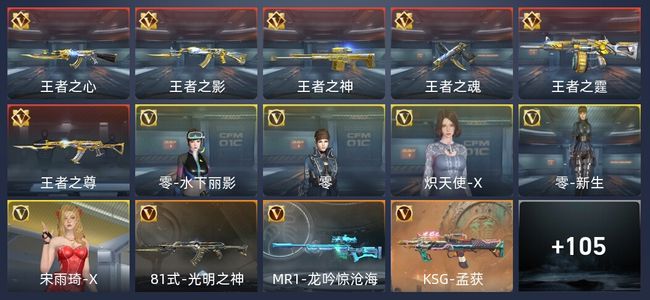 穿越火线：枪战王者6王者 114英雄武器 5英雄角色 141万化 专家S