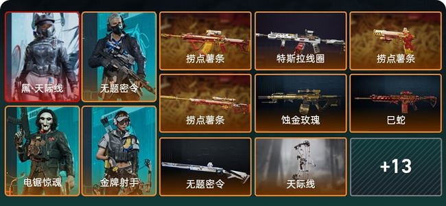 三角洲行动总资产56.7M 4干员外观 21传说枪械 烽火：钻石 战场：无军衔