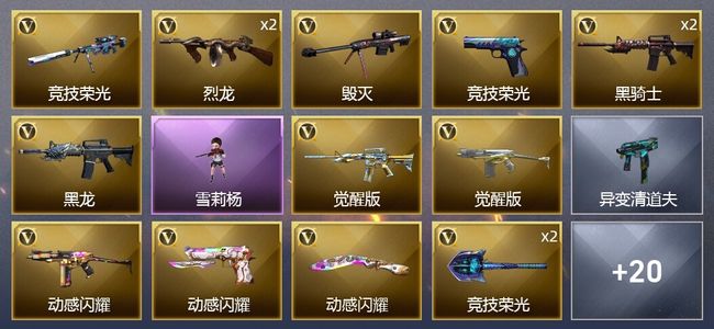 穿越火线（CF）30V武器 5皮肤 可排位 新锐