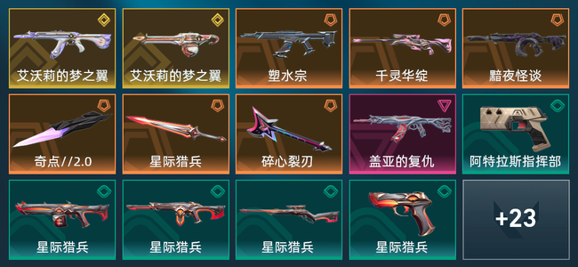 无畏契约6橙皮 2金皮 1紫皮 37皮肤 12920皮肤总价值 565已用源晶 白银