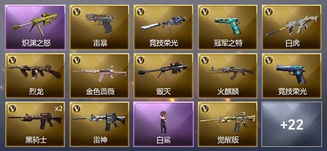 穿越火线（CF）2王者武器 47V武器 1V角色 11皮肤 可排位 新锐