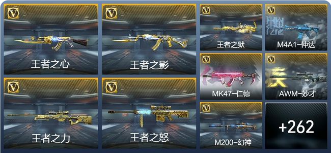 穿越火线：枪战王者V7 17王者武器 310英雄武器 4英雄角色 488万化 枪王