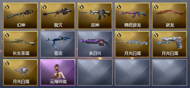 穿越火线（CF）9V武器 5皮肤 可排位 枪王