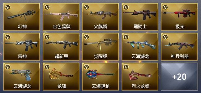 穿越火线（CF）15V武器 1V角色 9皮肤 可排位 新锐