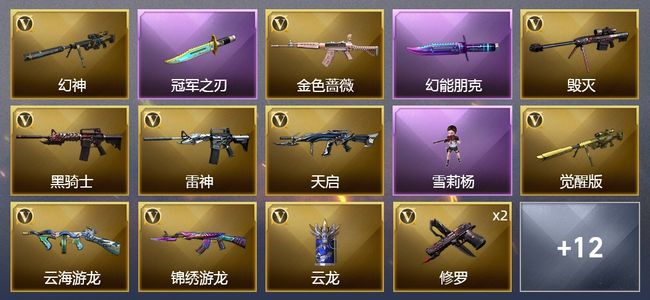 穿越火线（CF）27V武器 7皮肤 可排位