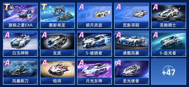 QQ飞车手游V10 2永久T车 31永久A车 61永久赛车 26宠物 男号 钻石