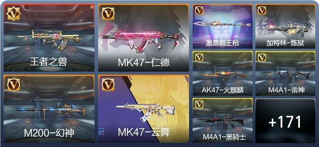 穿越火线：枪战王者V7 8王者 204英雄武器 5英雄角色 305万化 大师S