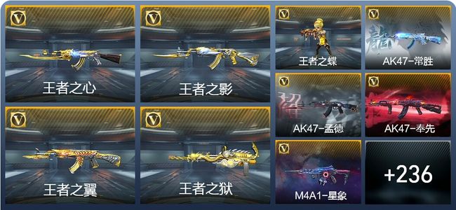 穿越火线：枪战王者21王者武器 245英雄武器 5英雄角色 444万化 大师S