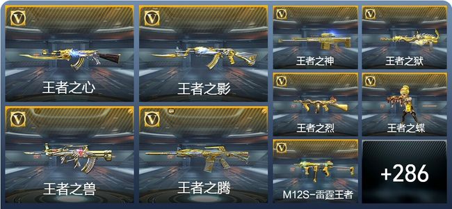 穿越火线：枪战王者V8 37王者武器 342英雄武器 10英雄角色 597万化 传奇