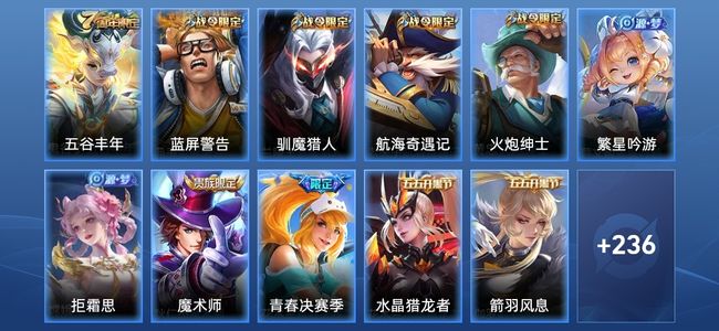 王者荣耀11传说 61史诗 247皮肤 123英雄 秩序白银III