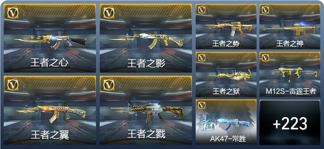 穿越火线：枪战王者V8 43王者武器 232英雄武器 16英雄角色 717万化 枪王