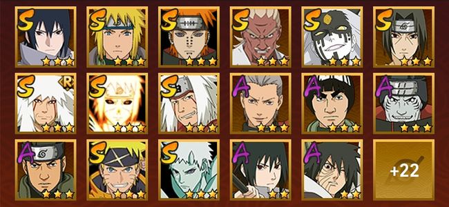 火影忍者V10 11S忍 28A忍 159忍 1415S碎片 22通灵 700W战力 前1000名 下忍