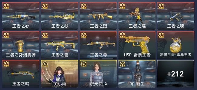 穿越火线：枪战王者V6 10王者 255英雄武器 4英雄角色 305万化 新锐
