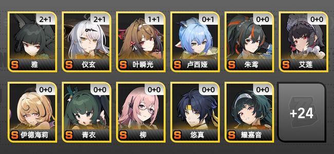 绝区零47黄 38角色黄 23S角色 9S音擎 18S邦布 女主 60