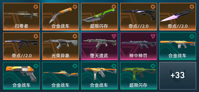 无畏契约7橙皮 2紫皮 47皮肤 12175皮肤总价值 745已用源晶