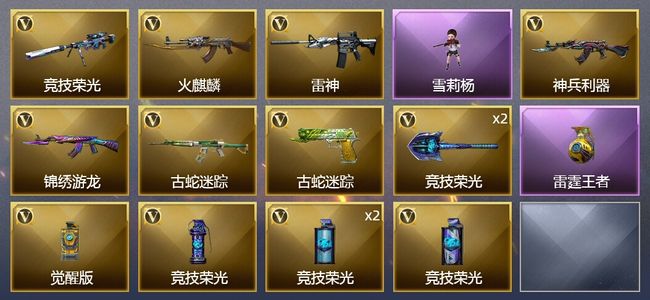穿越火线（CF）1王者武器 14V武器 1皮肤 可排位 新锐