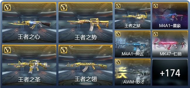 穿越火线：枪战王者V8 23王者武器 200英雄武器 4英雄角色 298万化 枪王