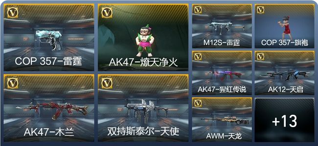 穿越火线：枪战王者V1 1王者武器 25英雄武器 26万化 大师SS