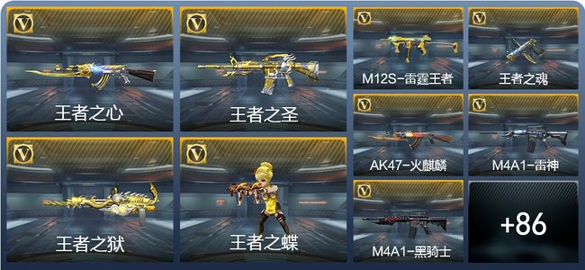 穿越火线：枪战王者V6 9王者武器 106英雄武器 1英雄角色 167万化 大师S