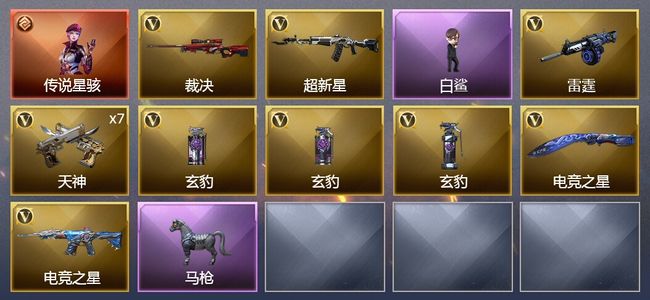 穿越火线（CF）1传说角色 15V武器 1V角色 3皮肤 可排位 新锐