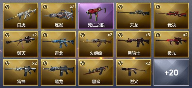 穿越火线（CF）1炫金武器 41V武器 2V角色 11皮肤 可排位 专家