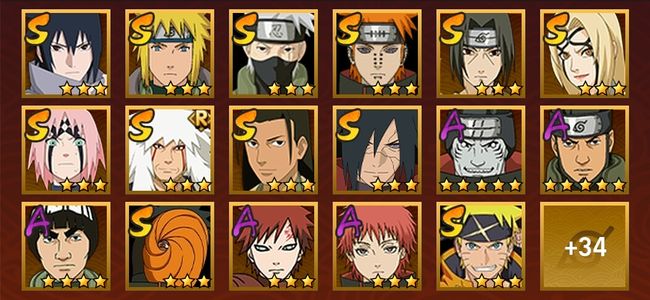 火影忍者V10 12S忍 39A忍 163忍 1566S碎片 16通灵 600W战力 暗部