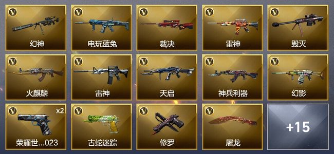 穿越火线（CF）1王者武器 26V武器 11皮肤 可排位 枪王