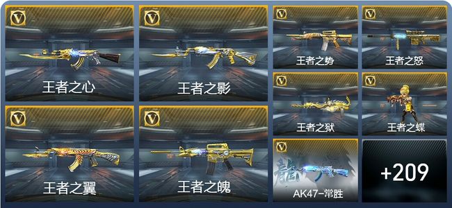 穿越火线：枪战王者V9 22王者武器 218英雄武器 11英雄角色 434万化 传奇