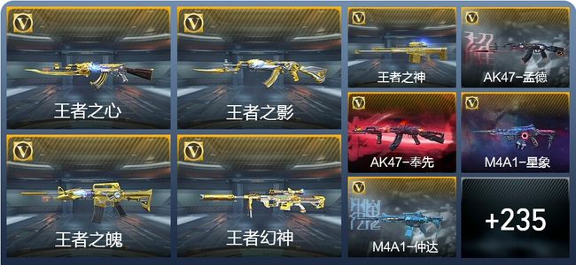 穿越火线：枪战王者V8 29王者武器 261英雄武器 9英雄角色 636万化 枪皇