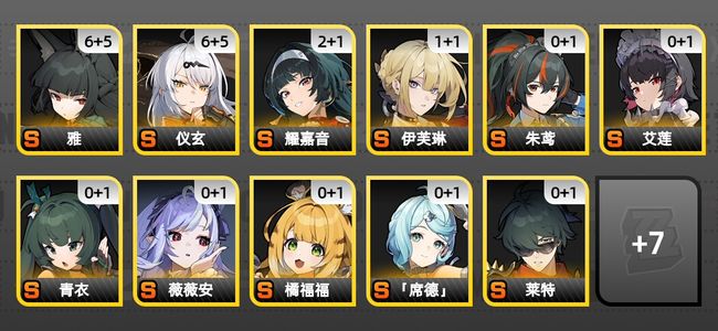 绝区零69黄 45角色黄 18S角色 16S音擎 女主 60
