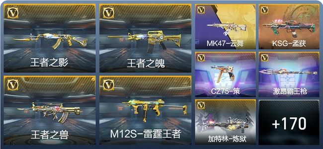 穿越火线：枪战王者V6 5王者武器 179英雄武器 7英雄角色 287万化 大师