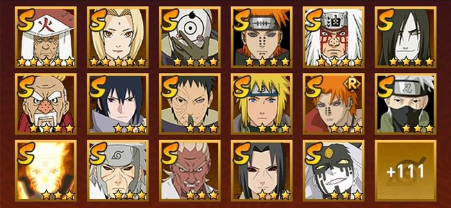 火影忍者V14 50S忍 78A忍 358忍 7085S碎片 33通灵 2000W战力 前50名 中忍