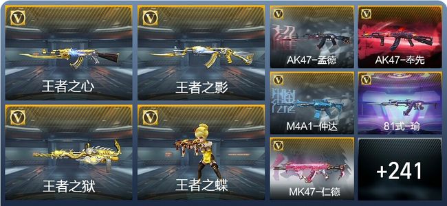 穿越火线：枪战王者V8 12王者武器 269英雄武器 6英雄角色 469万化 枪皇S