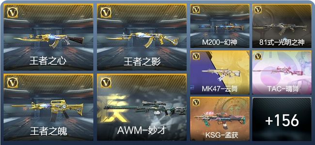 穿越火线：枪战王者V8 12王者武器 178英雄武器 5英雄角色 400万化 枪皇S