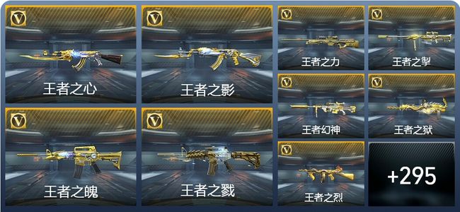 穿越火线：枪战王者25王者武器 304英雄武器 13英雄角色 495万化 枪神