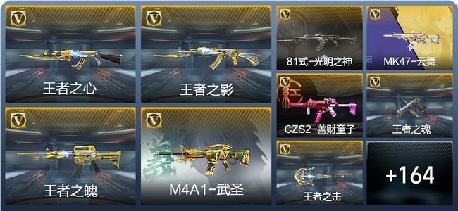 穿越火线：枪战王者14王者武器 173英雄武器 5英雄角色 285万化 专家S