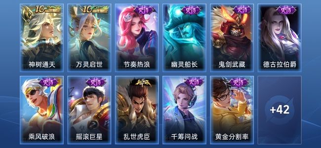 王者荣耀【抢先服】V10 7星传说 1传说 53皮肤 至尊星耀V