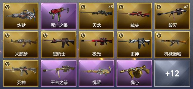 穿越火线（CF）4王者武器 3炫金武器 21V武器 2V角色 9皮肤 可排位 专家