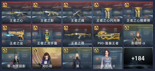 穿越火线：枪战王者V4 9王者 192英雄武器 6英雄角色 304万化 新锐
