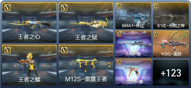 穿越火线：枪战王者V2 6王者武器 132英雄武器 4英雄角色 200万化 枪王S