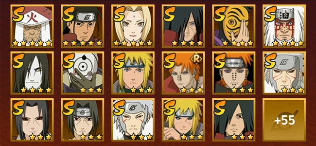 火影忍者V15 28S忍 44A忍 214忍 4585S碎片 22通灵 1000W战力 前500名 暗部