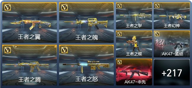 穿越火线：枪战王者23王者武器 226英雄武器 10英雄角色 392万化 专家S