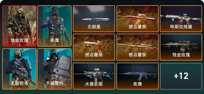 三角洲行动总资产41.4M 4干员外观 1近战 19传说枪械 烽火：钻石 战场：列兵‌