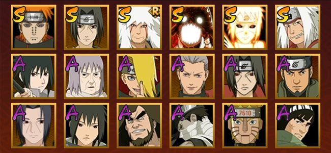 火影忍者V6 6S忍 12A忍 62忍 642S碎片 10通灵 100W战力 中忍