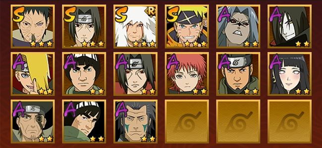 火影忍者V2 4S忍 11A忍 55忍 527S碎片 9通灵 200W战力 中忍