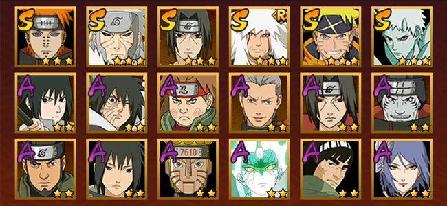 火影忍者V4 6S忍 12A忍 64忍 712S碎片 10通灵 200W战力 中忍