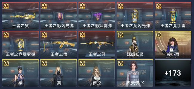 穿越火线：枪战王者8王者 179英雄武器 8英雄角色 363万化 大师S